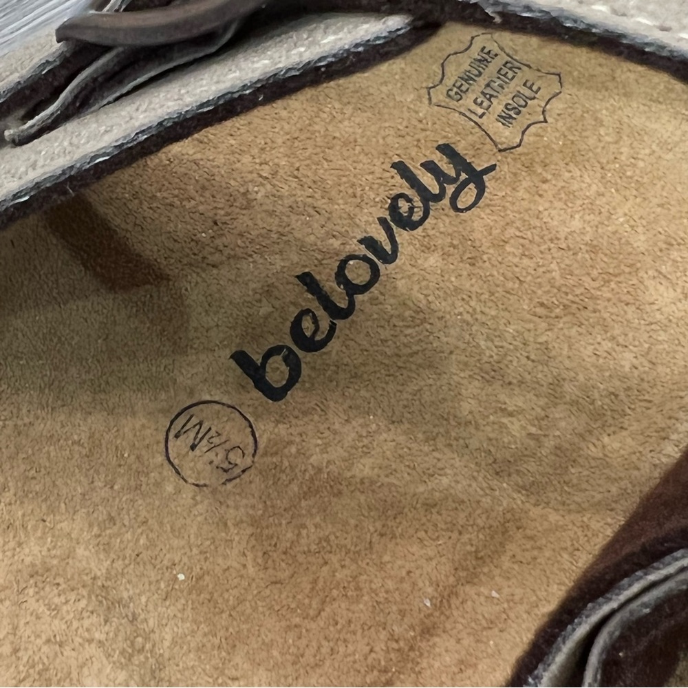 BeLovely Leather Summer Sandal Sz 5.5 - Picture 6 of 11